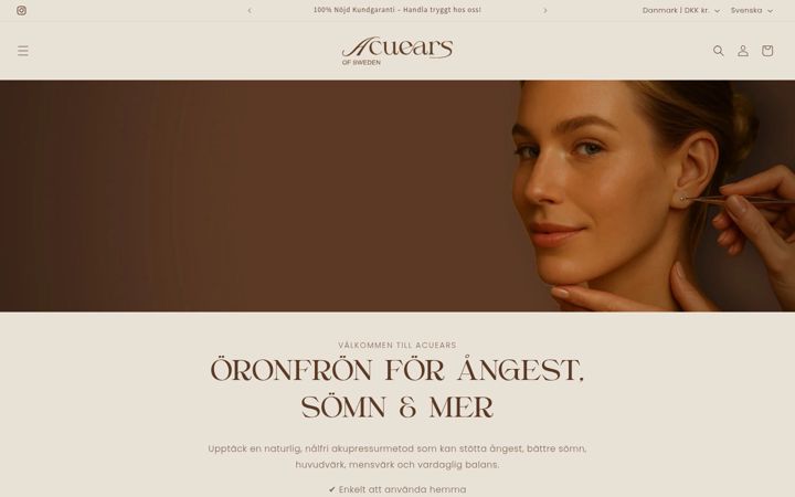 Screenshot of acuears.com