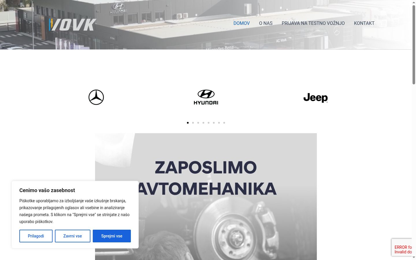 Sutikimo reklamjuostės, rodytos prieš bet kokią sąveiką, ekrano kopija
