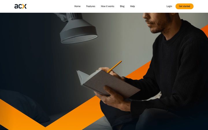 Captura de ecrã de acx.com