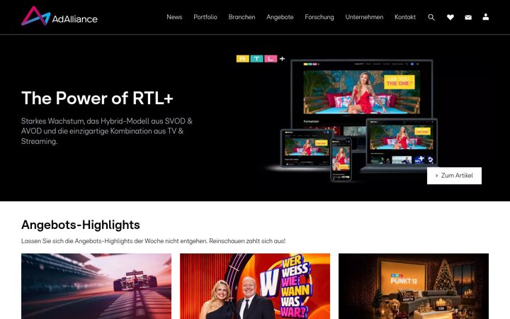Screenshot of ad-alliance.de