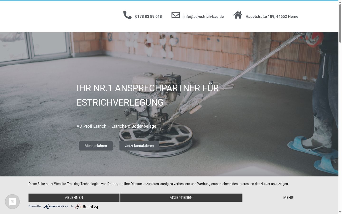 Screenshot tal-banner tal-kunsens muri qabel kwalunkwe interazzjoni