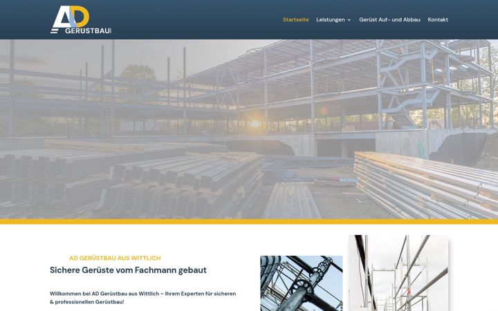 Screenshot of ad-geruestbau.de