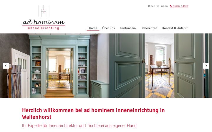 Snímek obrazovky ad-hominem-inneneinrichtung.de