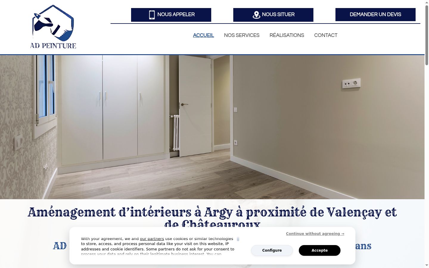 Screenshot tal-banner tal-kunsens muri qabel kwalunkwe interazzjoni