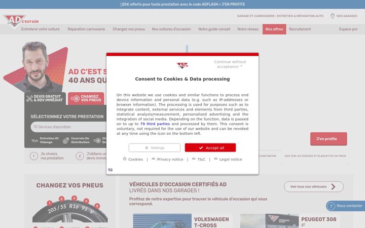 Screenshot of ad.fr