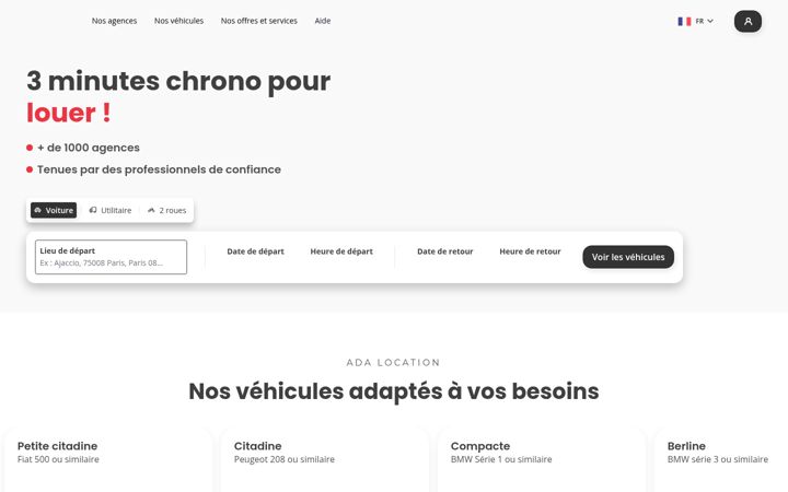 Screenshot of ada.fr
