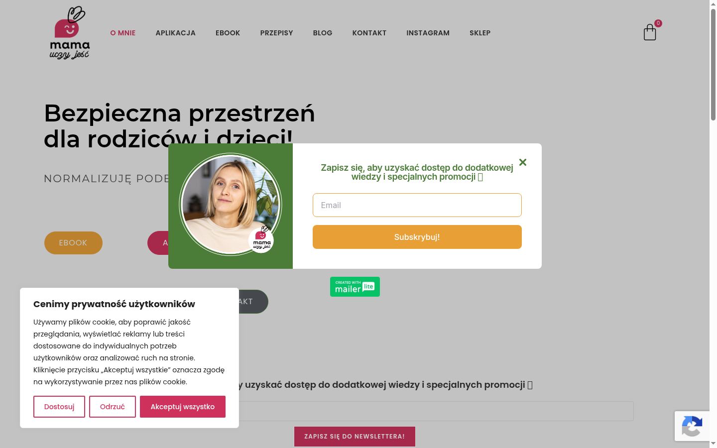 Sutikimo reklamjuostės, rodytos prieš bet kokią sąveiką, ekrano kopija