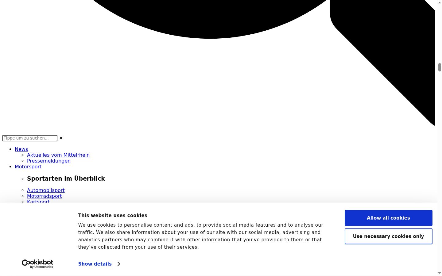 Screenshot des Einwilligungsbanners vor jeglicher Interaktion