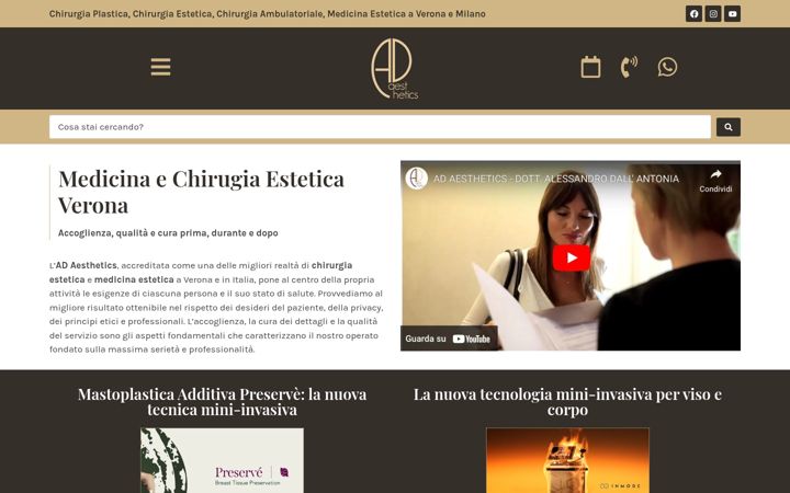 Screenshot του adaesthetics.it