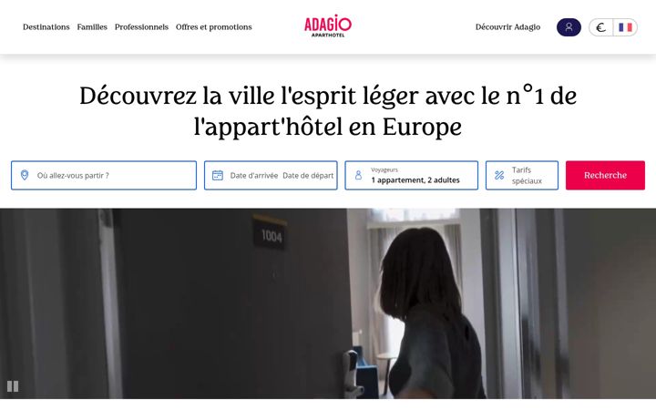 Screenshot of adagio-city.com