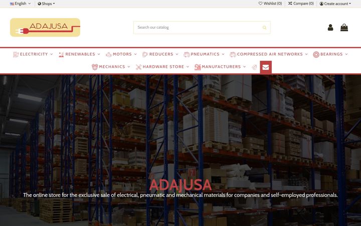 Screenshot of adajusa.es