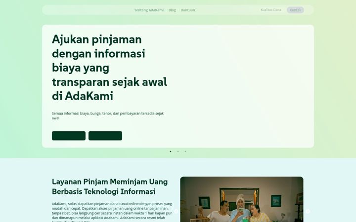 Screenshot of adakami.id
