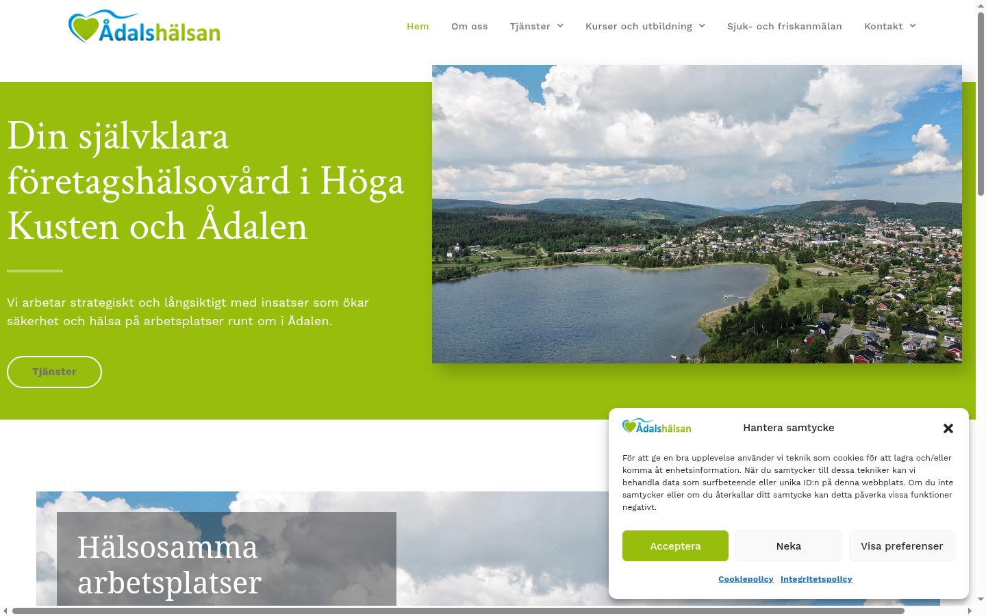 Sutikimo reklamjuostės, rodytos prieš bet kokią sąveiką, ekrano kopija