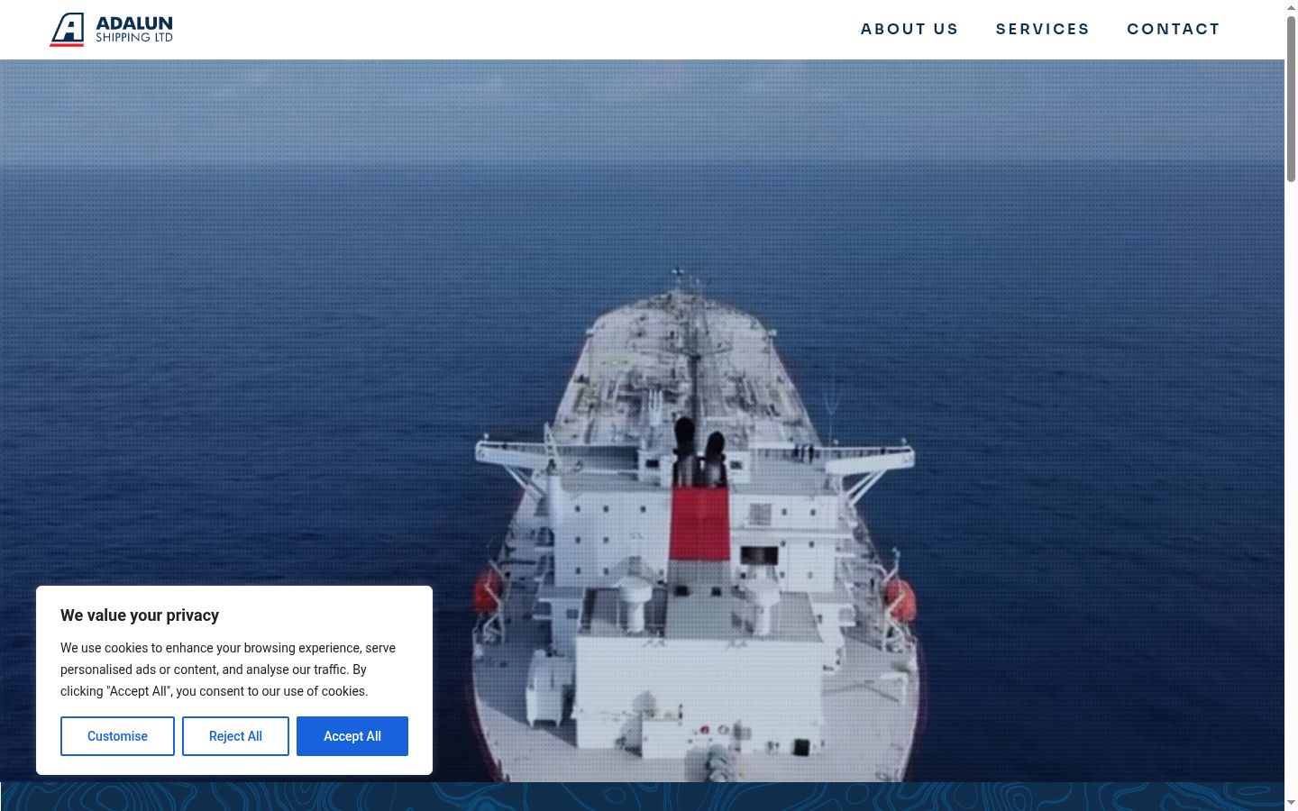 Screenshot του banner συγκατάθεσης που εμφανίστηκε πριν από οποιαδήποτε αλληλεπίδραση