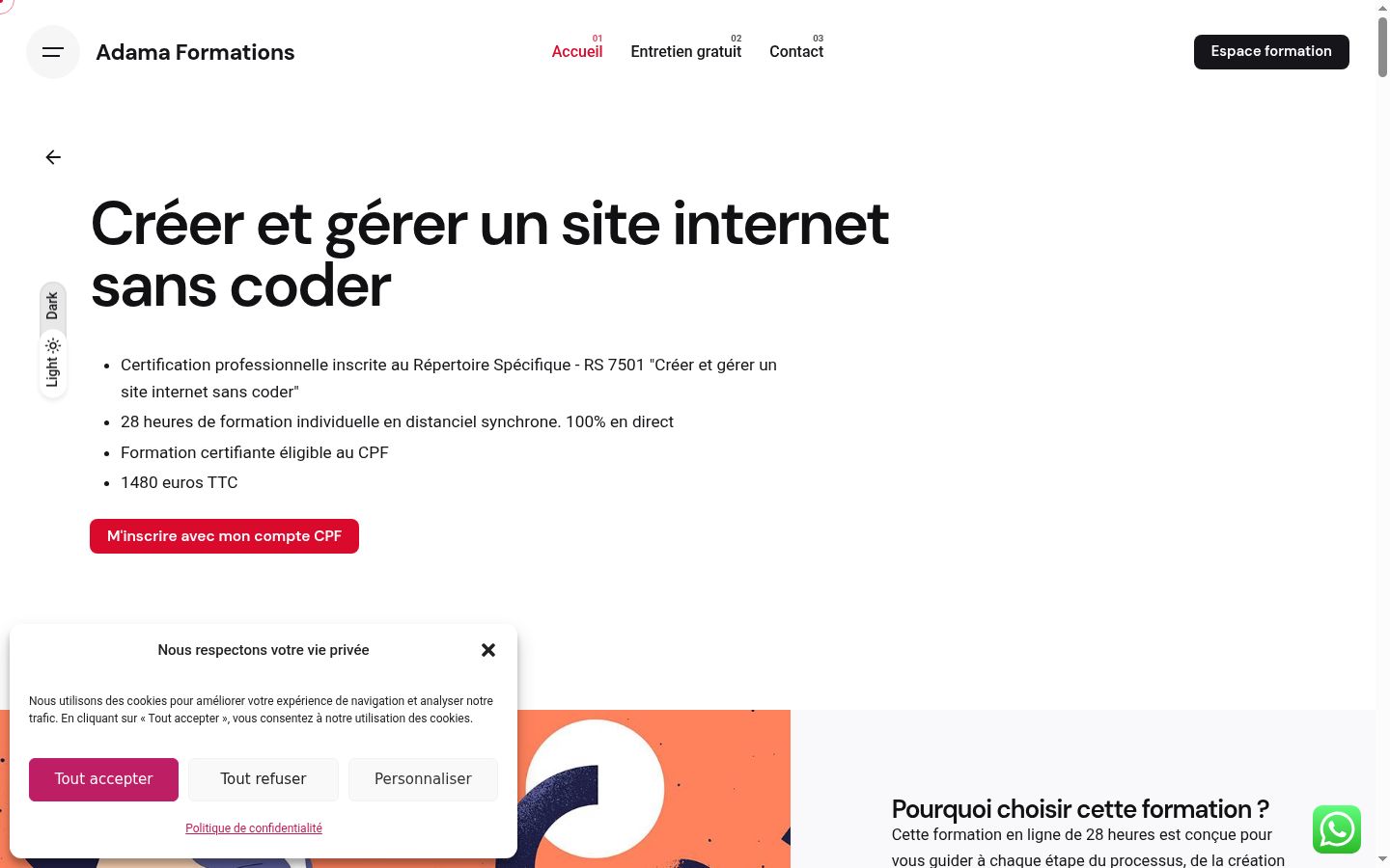 Screenshot van de toestemmingsbanner zoals getoond vóór enige interactie