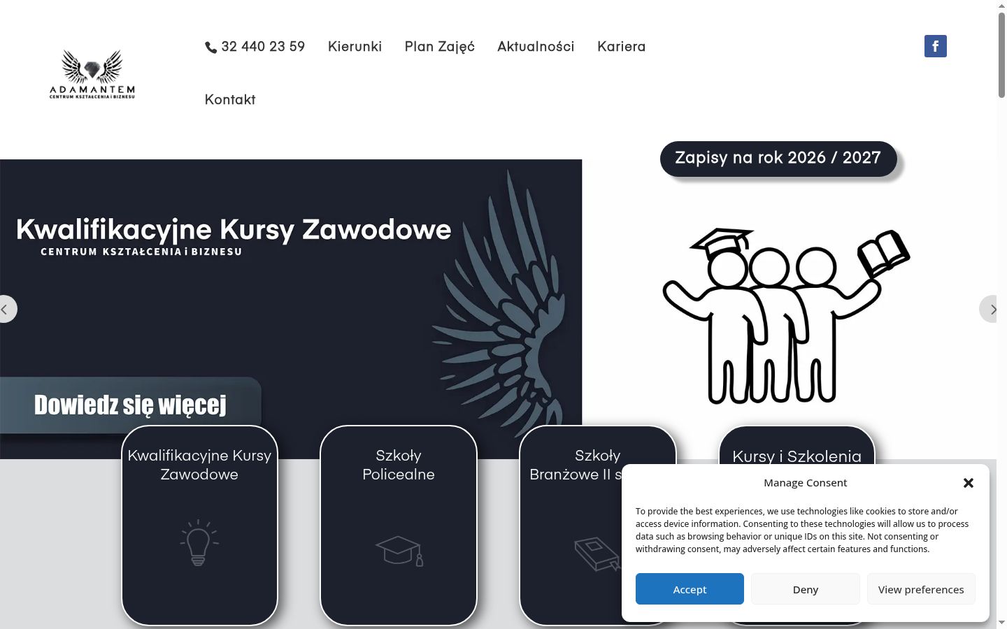 Snímka obrazovky banera súhlasu zobrazeného pred akoukoľvek interakciou