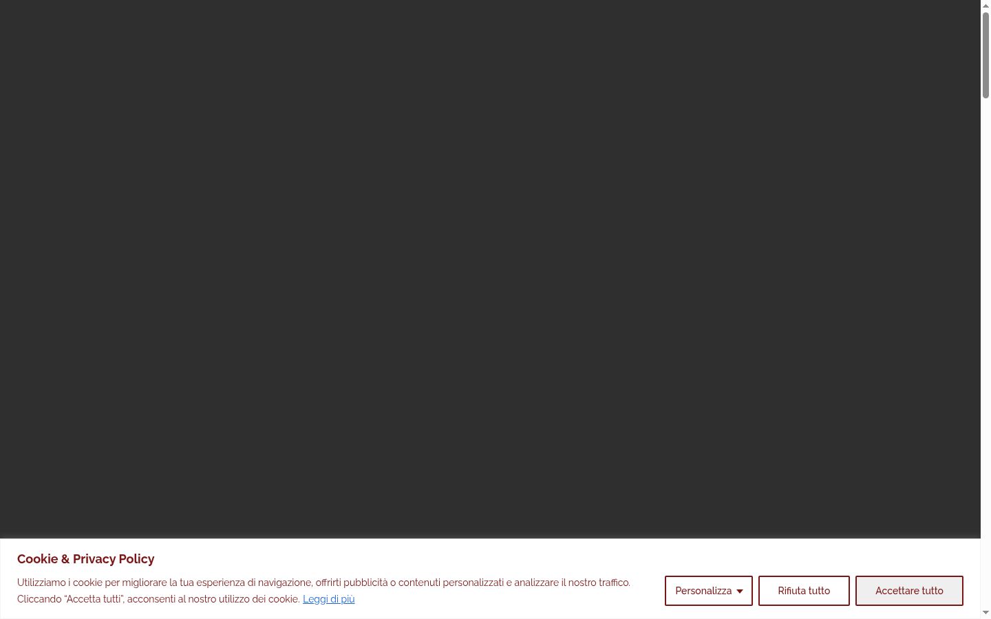 Screenshot του banner συγκατάθεσης που εμφανίστηκε πριν από οποιαδήποτε αλληλεπίδραση