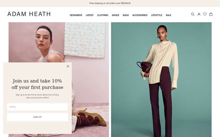 Screenshot of adamheath.com.au