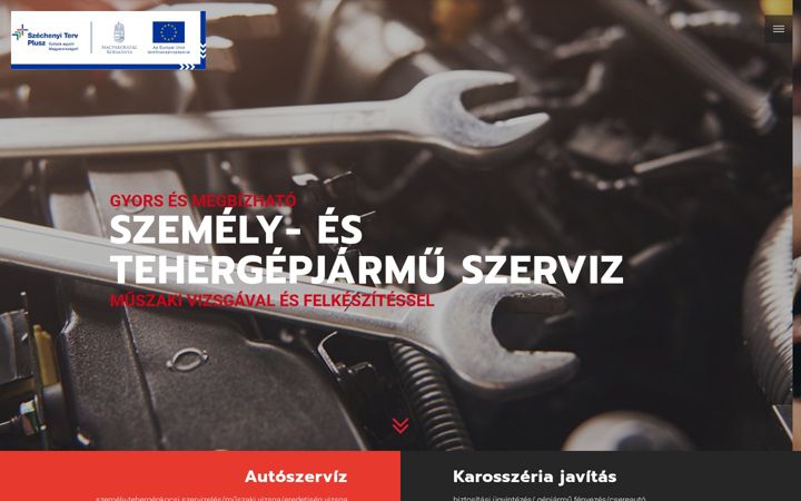 Screenshot of adamkoautoszerviz.hu