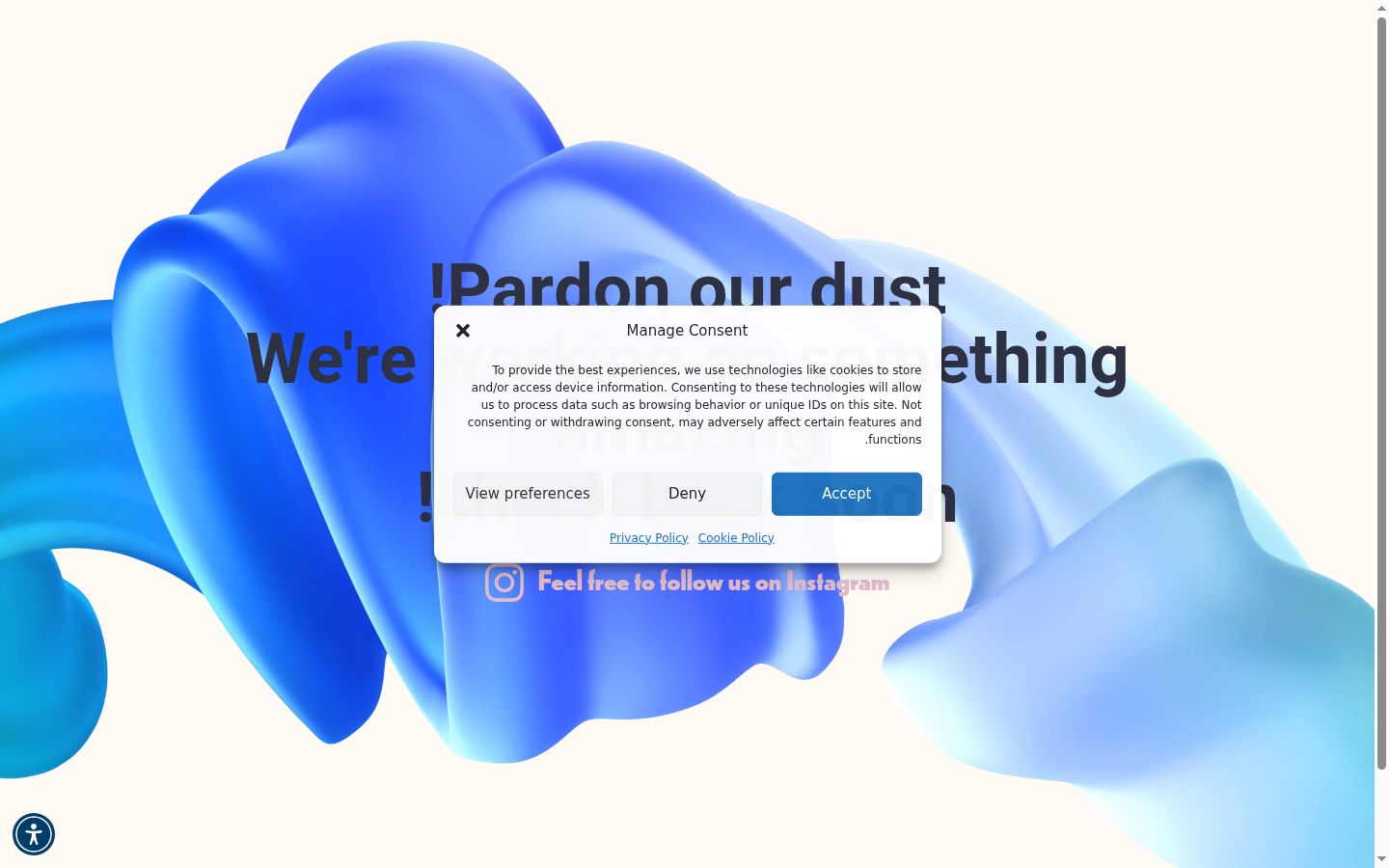 Screenshot tal-banner tal-kunsens muri qabel kwalunkwe interazzjoni