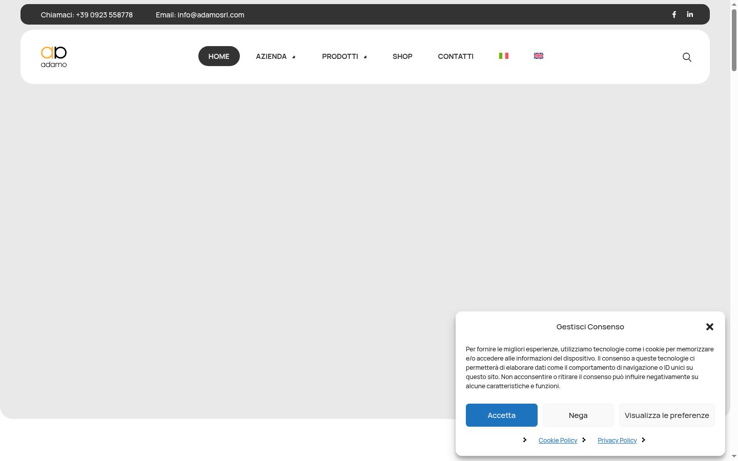 Screenshot van de toestemmingsbanner zoals getoond vóór enige interactie