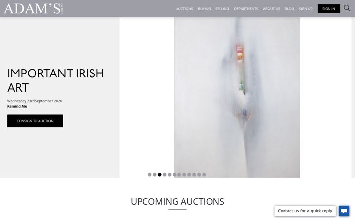 Screenshot of adams.ie