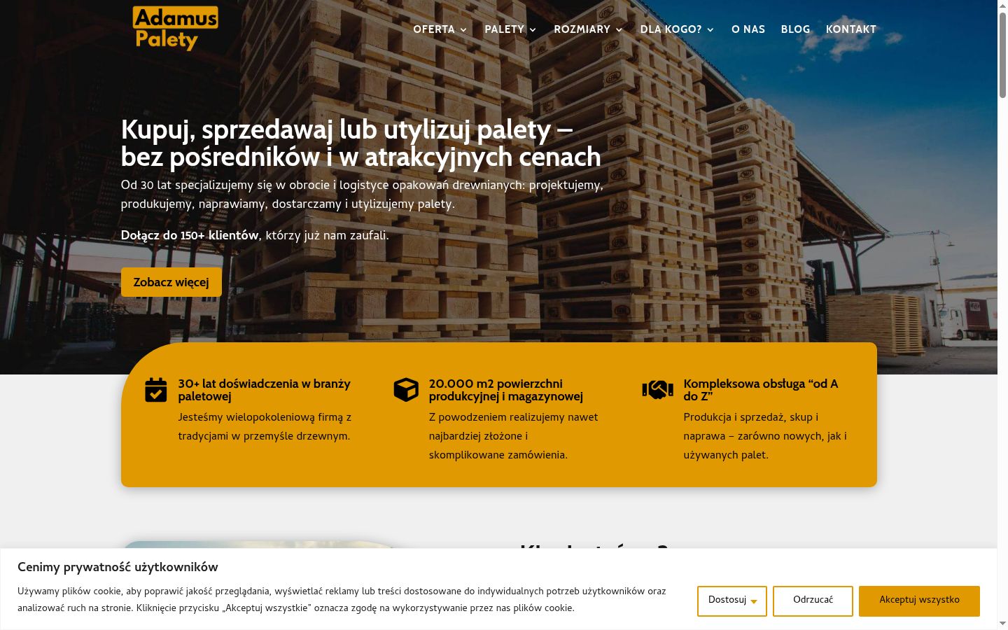 Zrzut ekranu banera zgody wyświetlanego przed jakąkolwiek interakcją