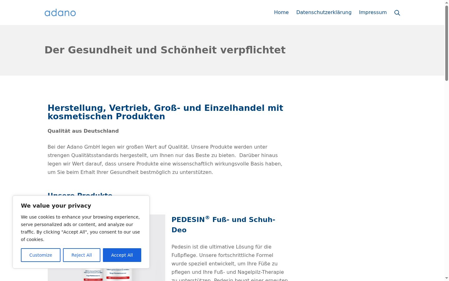 Screenshot tal-banner tal-kunsens muri qabel kwalunkwe interazzjoni
