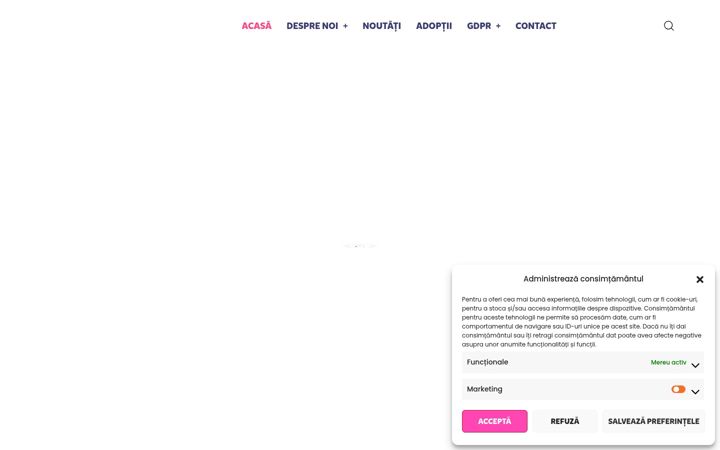 Screenshot of adapostcainiadprmsarat.ro