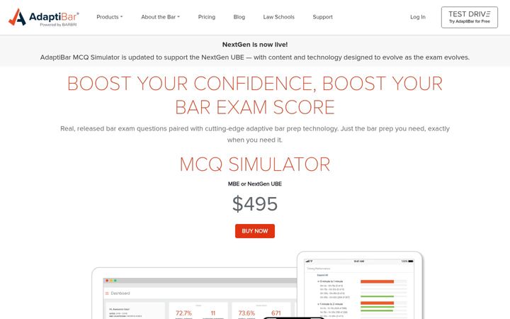 Screenshot of adaptibar.com