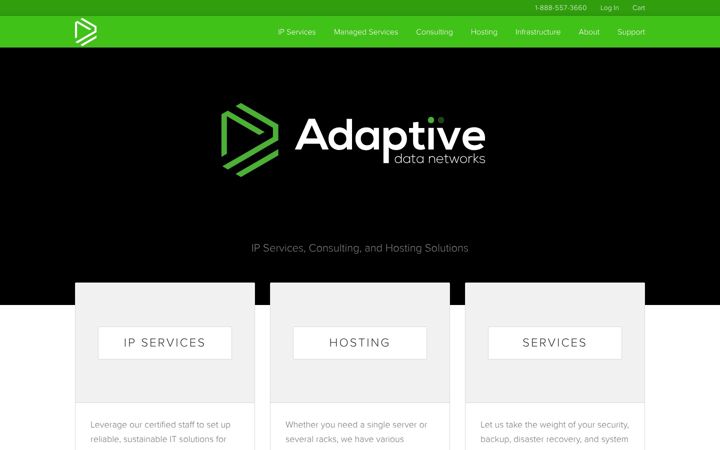 Screenshot of adaptivedatanetworks.com