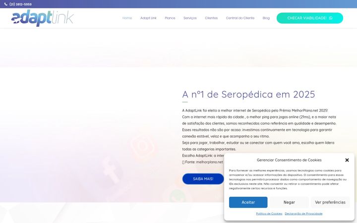 Screenshot of adaptlink.com.br