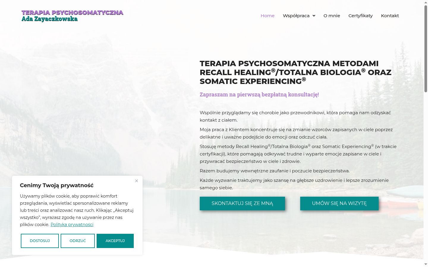 Captura de ecrã do banner de consentimento apresentado antes de qualquer interação
