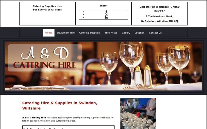adcateringhire.com