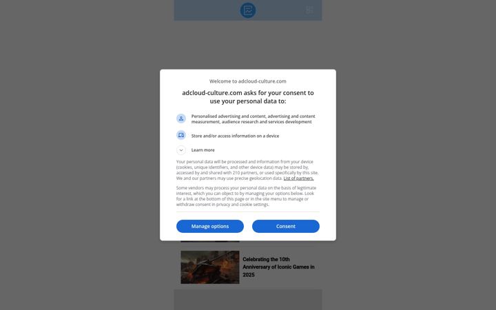 Screenshot of adcloud-culture.com