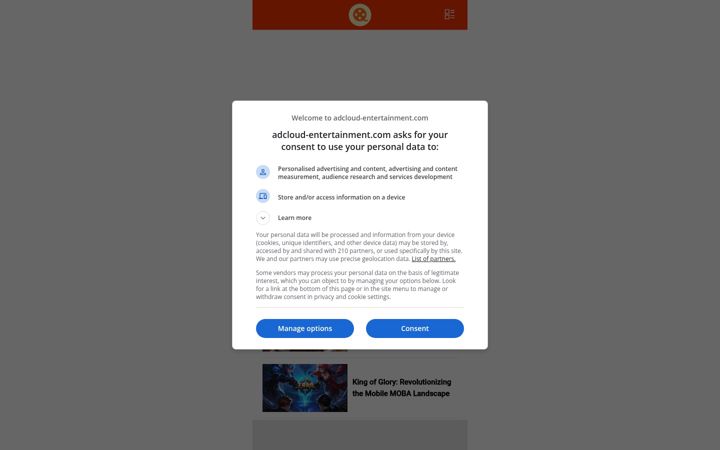Screenshot di adcloud-entertainment.com