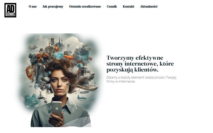 Screenshot von adcomm.pl