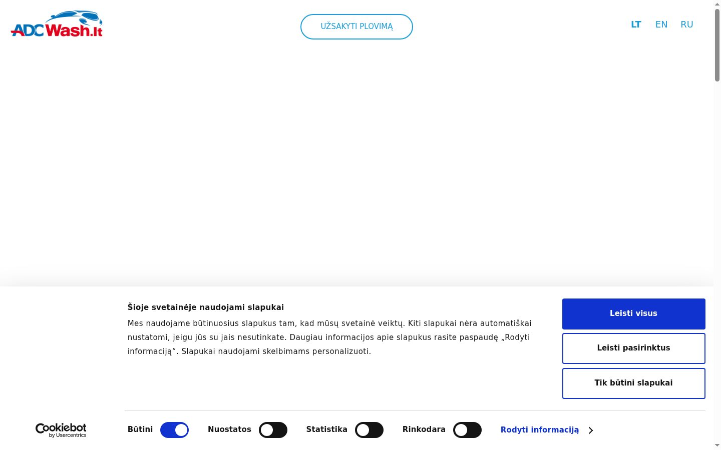 Screenshot van de toestemmingsbanner zoals getoond vóór enige interactie