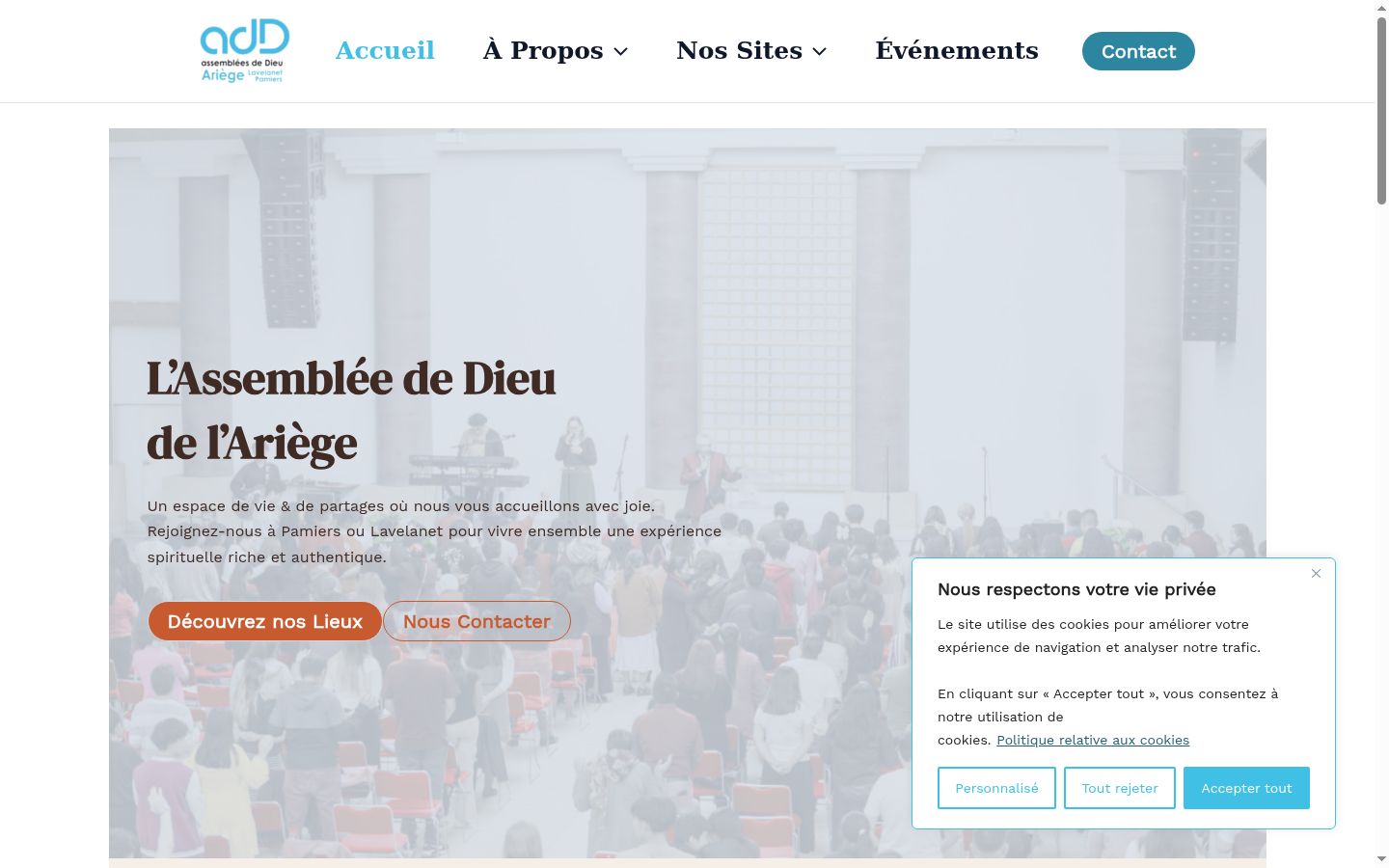 Screenshot tal-banner tal-kunsens muri qabel kwalunkwe interazzjoni