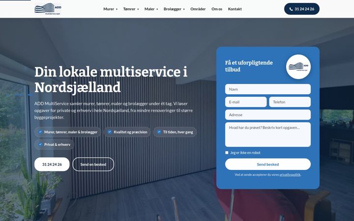 Posnetek zaslona add-multiservice.dk