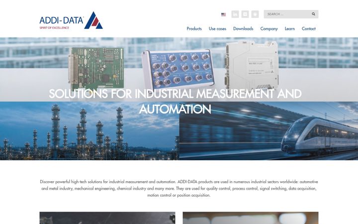Screenshot ta' addi-data.com