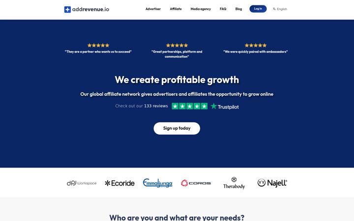 Screenshot of addrevenue.io