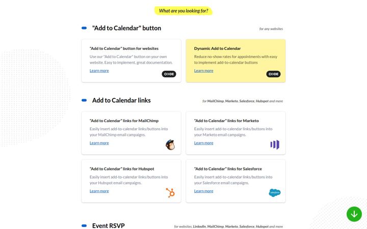 Screenshot of addtocalendar.com
