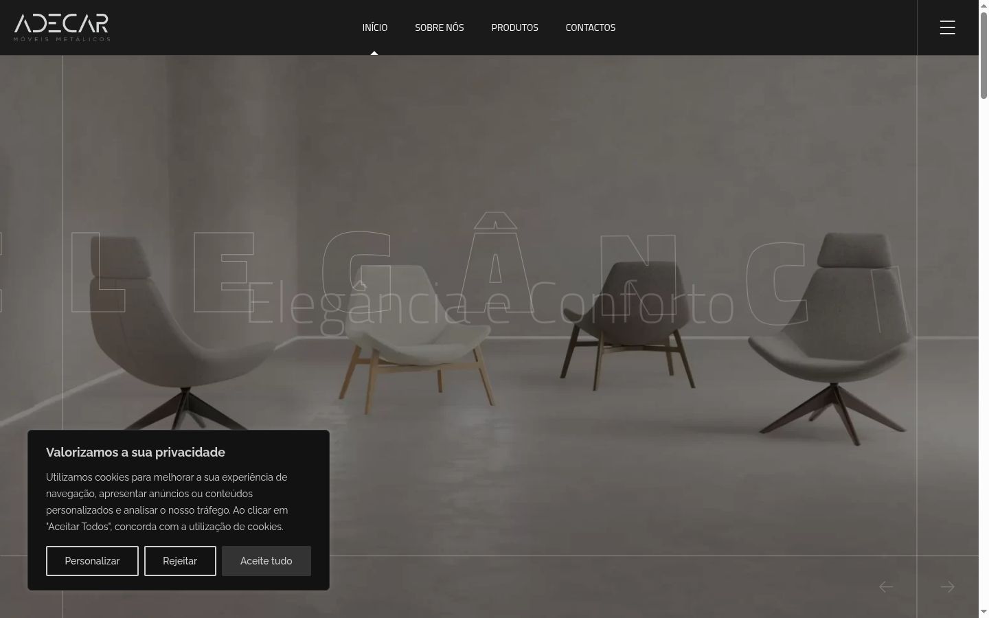 Capture d'écran de la bannière de consentement affichée avant toute interaction
