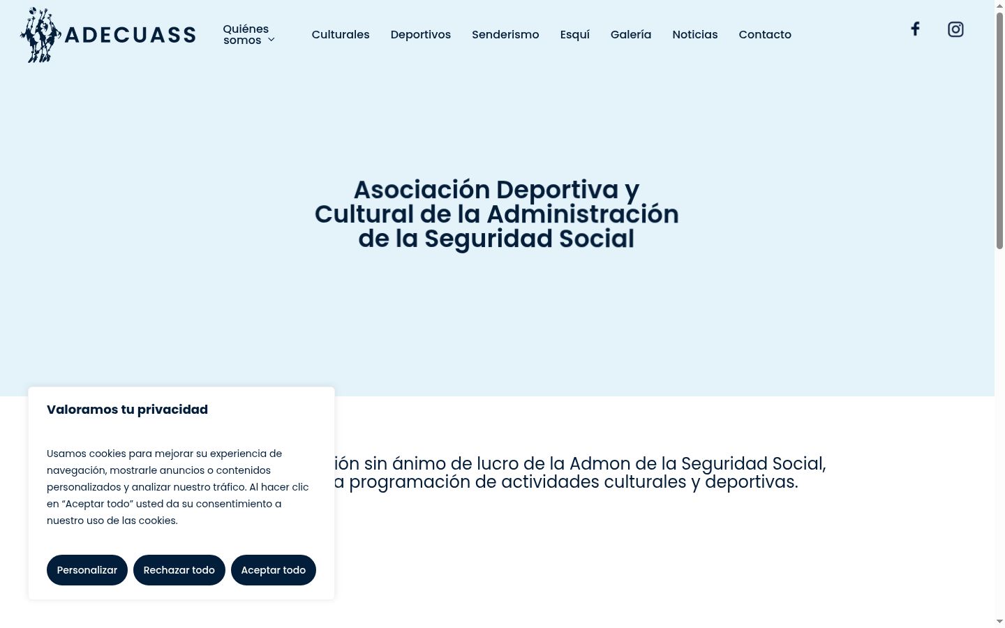 Capture d'écran de la bannière de consentement affichée avant toute interaction