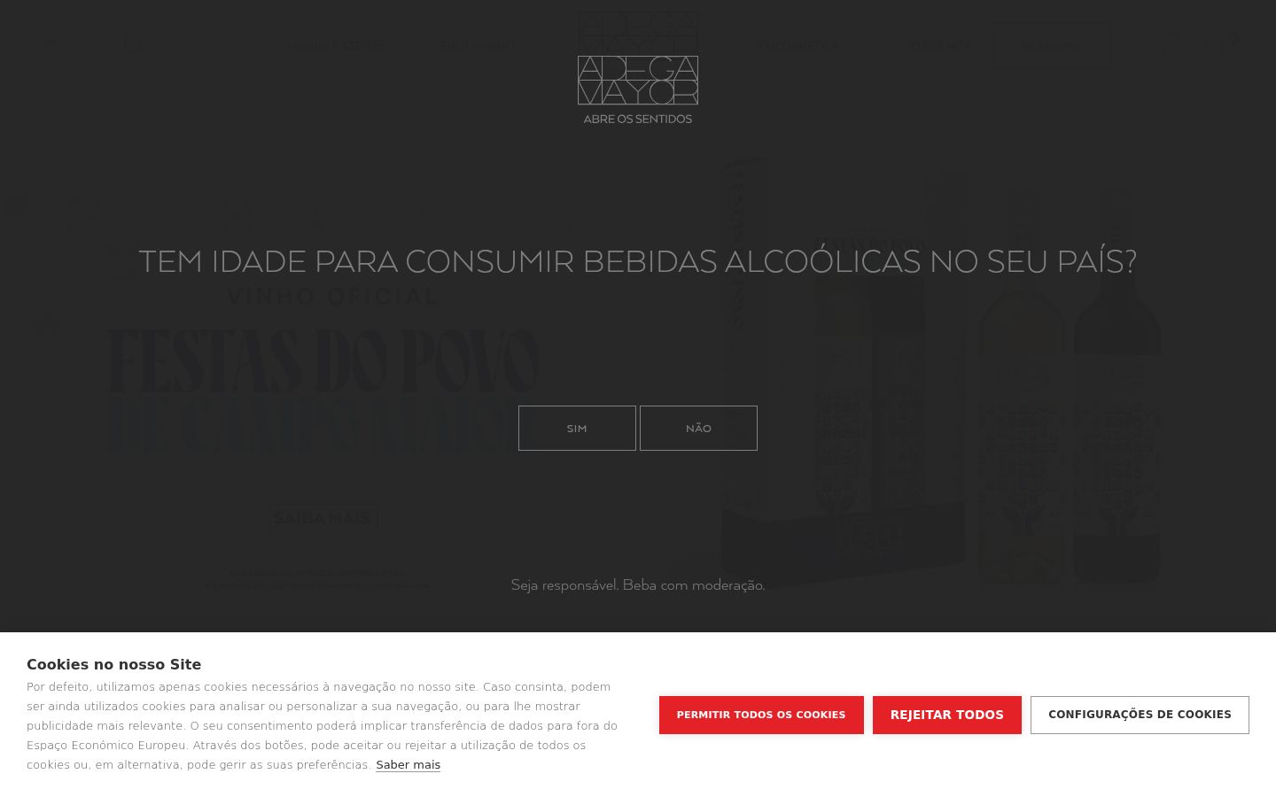 Captura de pantalla del banner de consentimiento mostrado antes de cualquier interacción