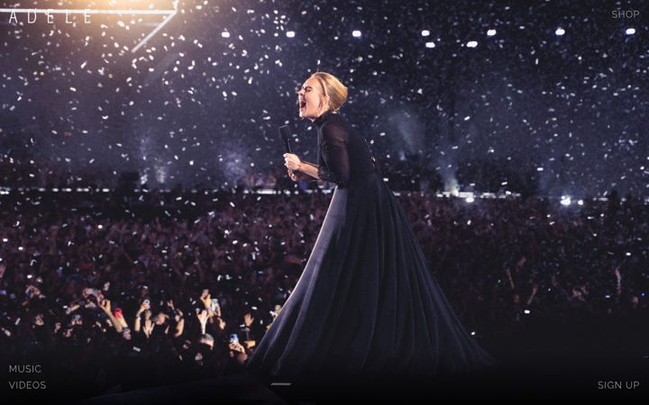 Screenshot of adele.com