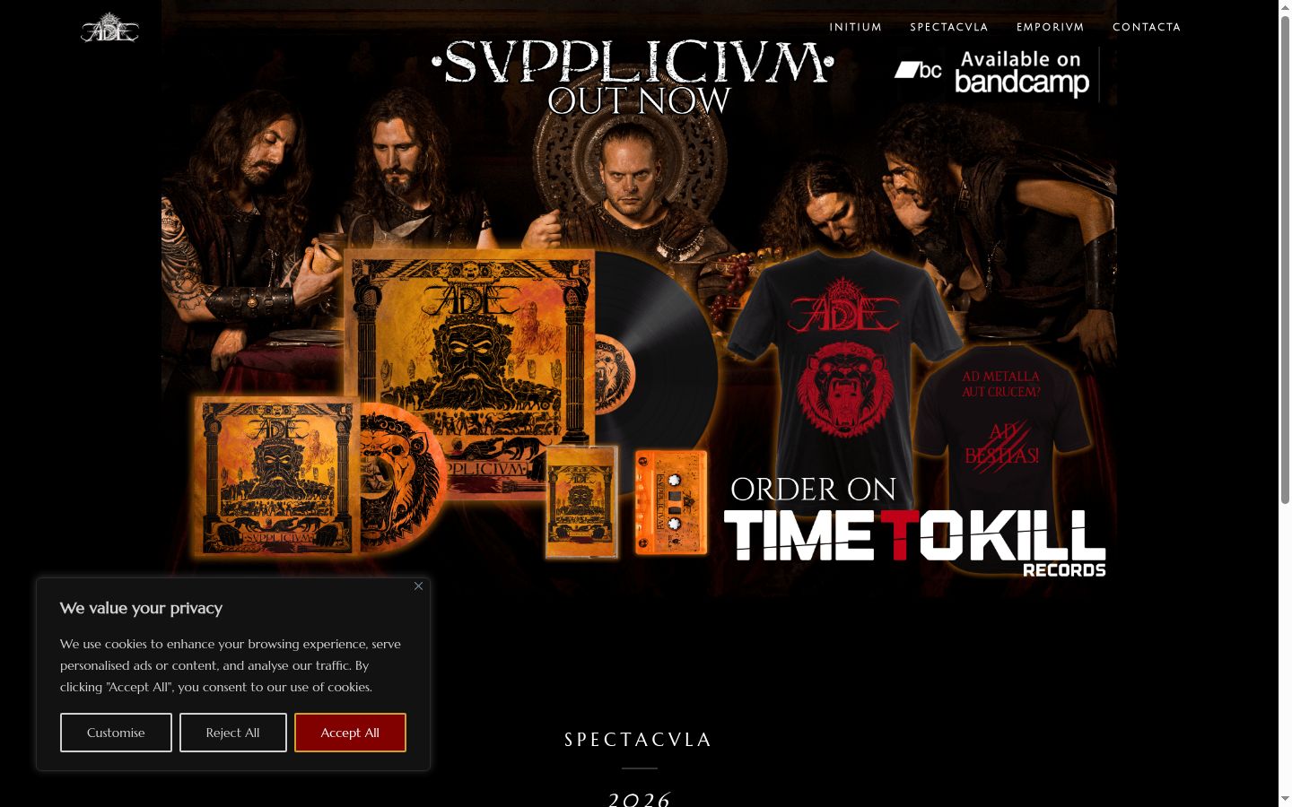 Screenshot του banner συγκατάθεσης που εμφανίστηκε πριν από οποιαδήποτε αλληλεπίδραση