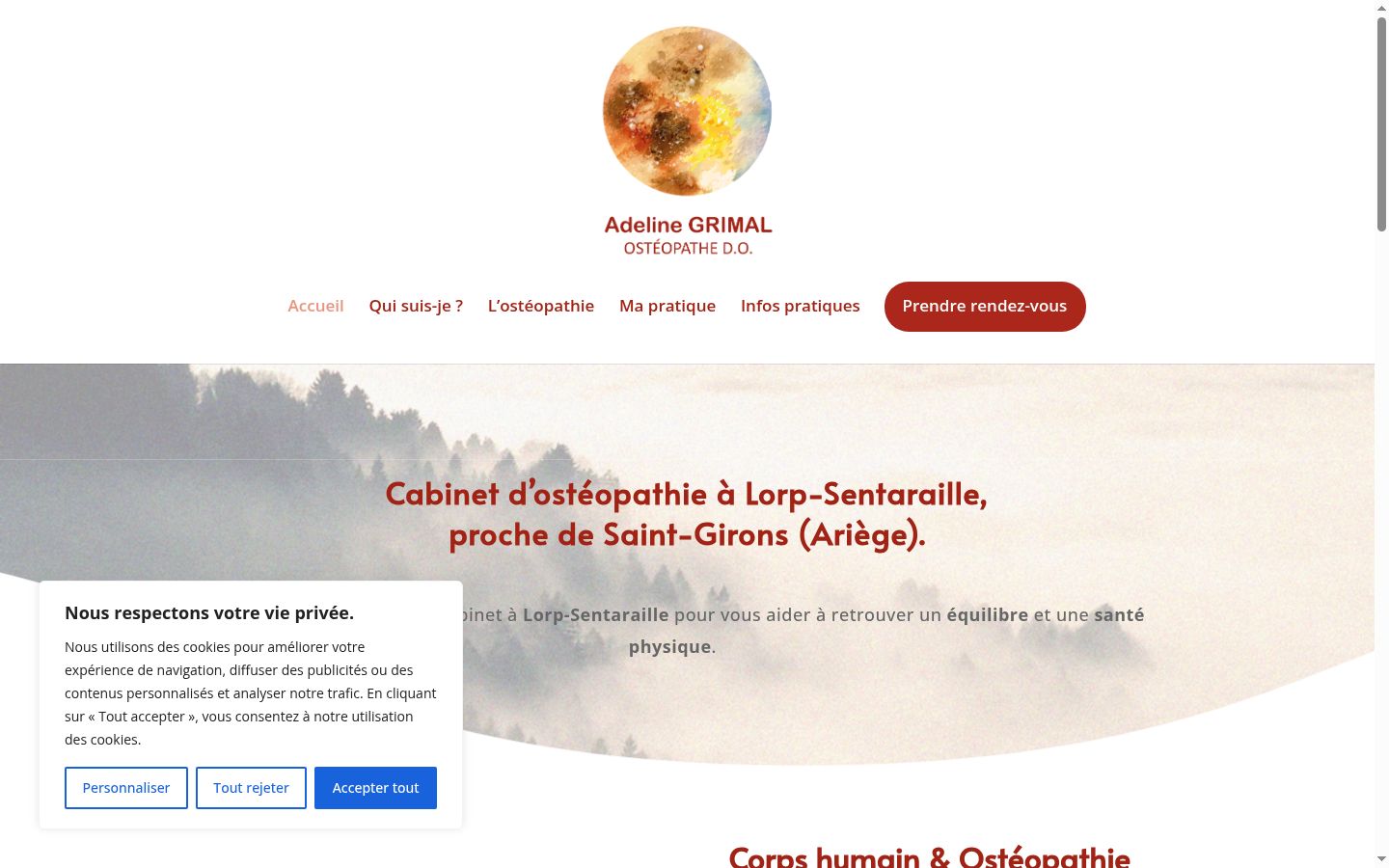 Screenshot του banner συγκατάθεσης που εμφανίστηκε πριν από οποιαδήποτε αλληλεπίδραση