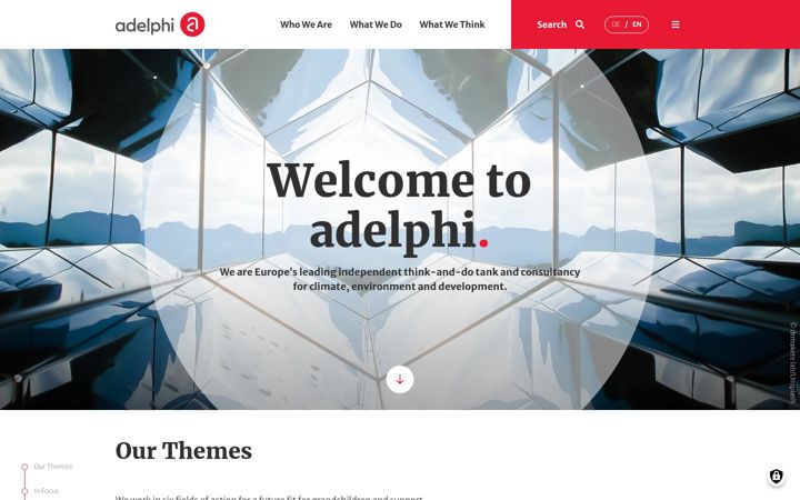 Screenshot of adelphi.de
